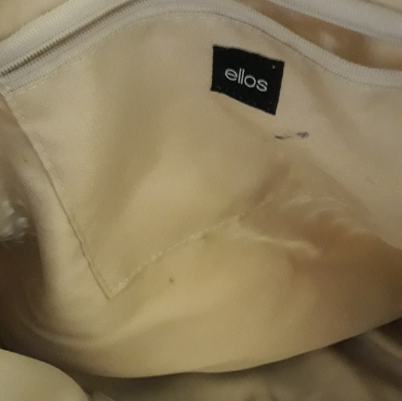 Ello Blue and Tan straw purse - Picture 2 of 3